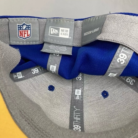 ☀️ New Era Los Angeles Rams 39Thirty NFL Football Stretch Fit Hat Size M-L - Picture 7 of 7